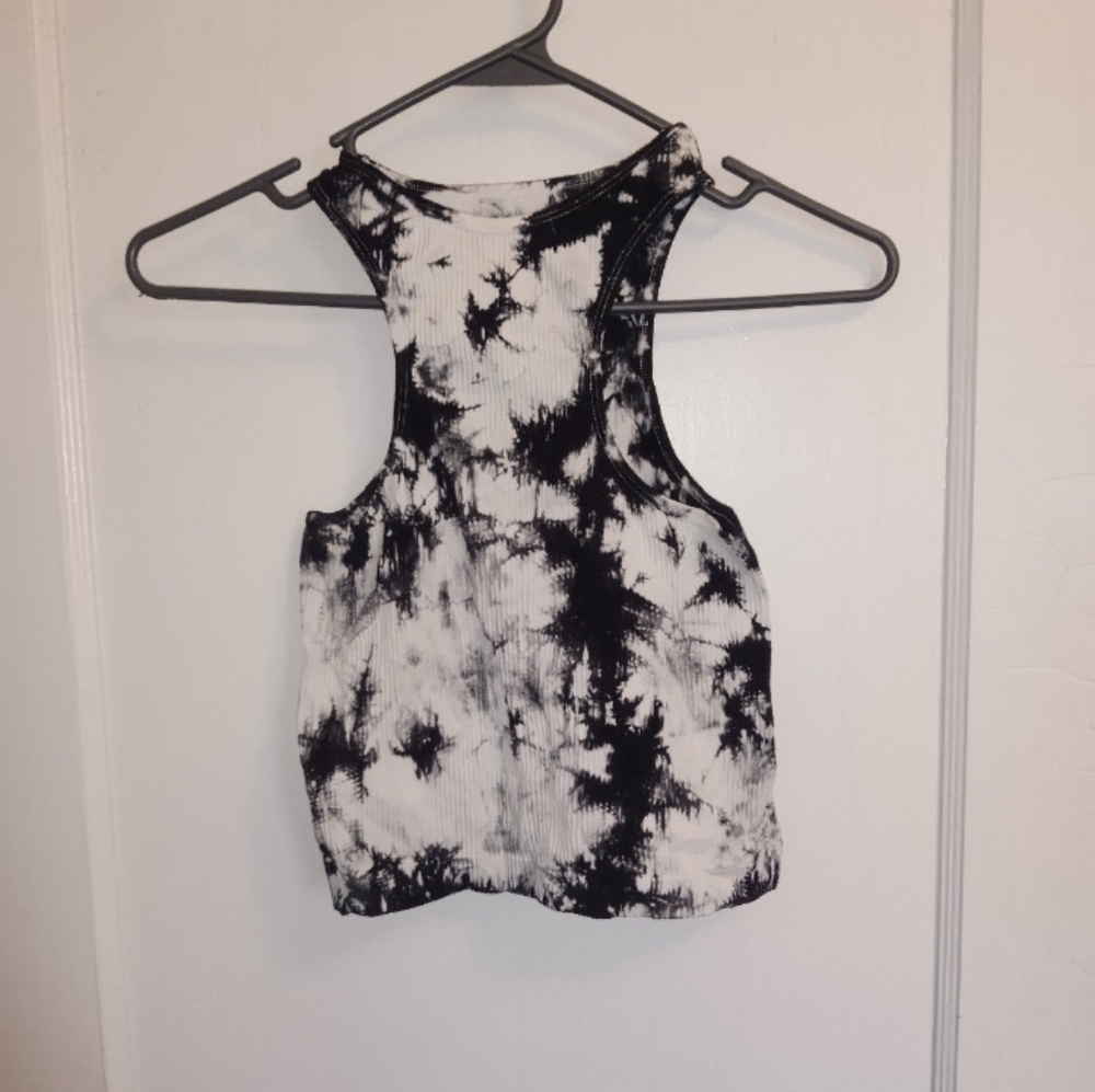 Rue 21 Cropped Paint Splatter Tank Top Jrs M